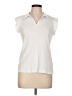 Rafaella Ivory Short Sleeve Blouse Size L - photo 1