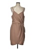Venus Solid Tan Cocktail Dress Size L - photo 1