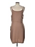 Venus Solid Tan Cocktail Dress Size L - photo 2
