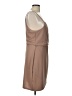 Venus Solid Tan Cocktail Dress Size L - photo 4