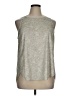 Athleta Metallic Silver Sleeveless Blouse Size XL - photo 1