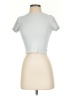 TNA Silver Short Sleeve Turtleneck Size S - photo 1