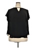 Torrid Black Short Sleeve Blouse Size 2X Plus (2) - photo 1