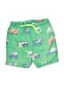 Mini Boden Graphic Green Shorts Size 12-18 mo - photo 1