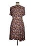 Torrid Print Brown Casual Dress Size 1X Plus (1) - photo 2