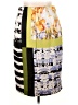 Versona Graphic Yellow Casual Skirt Size XL - photo 2