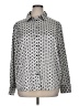 Cupcakes & Cashmere Print Silver Long Sleeve Blouse Size XL - photo 1