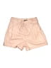 Paige 100% Polyurethane Solid Tan Shorts Size 12 - photo 1