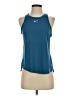 Nike 100% Polyester Blue Active Tank Size S - photo 1