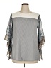 Unbranded Gray 3/4 Sleeve Blouse Size 1X - photo 1