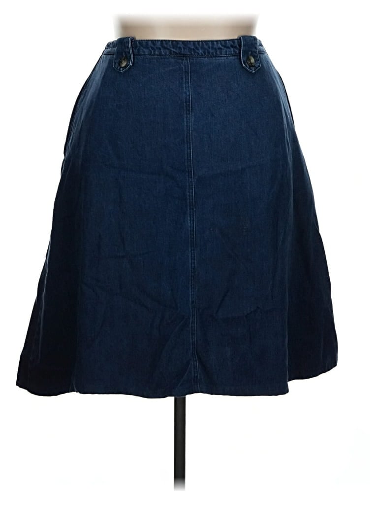 Pre-owned Coldwater Creek Denim Skirt In Blue