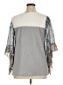 Unbranded Gray 3/4 Sleeve Blouse Size 1X - photo 2