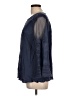 Chico's 100% Rayon Blue 3/4 Sleeve Blouse Size Lg (2) - photo 5