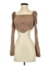 Shein Brown Long Sleeve Blouse Size XS - photo 1