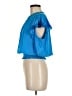 Ramy Brook Blue Short Sleeve Blouse Size M - photo 5