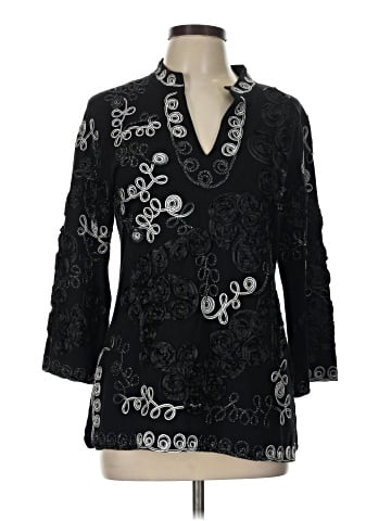Lauren Michelle 3/4 Sleeve Blouse (view 1)