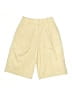 EXQUISE Solid Yellow Khaki Shorts Size S - photo 1