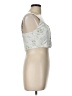 Blu Pepper 100% Polyester White Sleeveless Blouse Size L - photo 4
