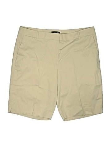 Ann Taylor Khaki Shorts (view 1)
