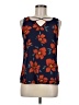 Fortune + Ivy 100% Polyester Blue Sleeveless Blouse Size M - photo 1