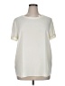 Ann Taylor 100% Polyester Ivory Short Sleeve T-Shirt Size XL - photo 1