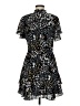 Parker 100% Polyester Print Black Casual Dress Size M - photo 2