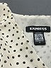 Express 100% Recycled Polyester Polka Dots Ivory Short Sleeve Blouse Size M - photo 7