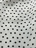 Express 100% Recycled Polyester Polka Dots Ivory Short Sleeve Blouse Size M - photo 9