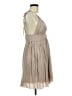 Garage Solid Tan Gray Cocktail Dress Size M - photo 4