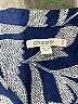 Chico's 100% Cotton Blue 3/4 Sleeve Blouse Size Sm (0) - photo 7