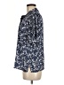 J.Crew 100% Polyester Floral Blue Short Sleeve Blouse Size M - photo 5