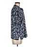 J.Crew 100% Polyester Floral Blue Short Sleeve Blouse Size M - photo 4