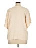 Unbranded 100% Polyester Ivory Short Sleeve Blouse Size XL - photo 2