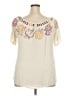 Torrid 100% Rayon Ivory Short Sleeve Blouse Size 2X Plus (2) - photo 2