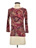 JM Collection Burgundy 3/4 Sleeve Top Size P (petite) - photo 1