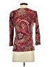 JM Collection Burgundy 3/4 Sleeve Top Size P (petite) - photo 2