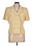 Kasper A.S.L. 100% Polyester Gold Blazer Size 12 Petite - photo 1