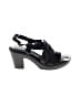 Born 100% Leather Black Sandals Size 8 - photo 1