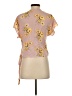 J.Crew 100% Polyester Pink Short Sleeve Blouse Size S (estimated) - photo 2