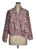 Talbots 100% Polyester Paisley Pink Long Sleeve Blouse Size 14 - photo 1