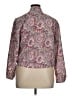 Talbots 100% Polyester Paisley Pink Long Sleeve Blouse Size 14 - photo 2