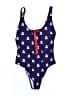RSVLTS Hearts Blue One Piece Swimsuit Size M - photo 1