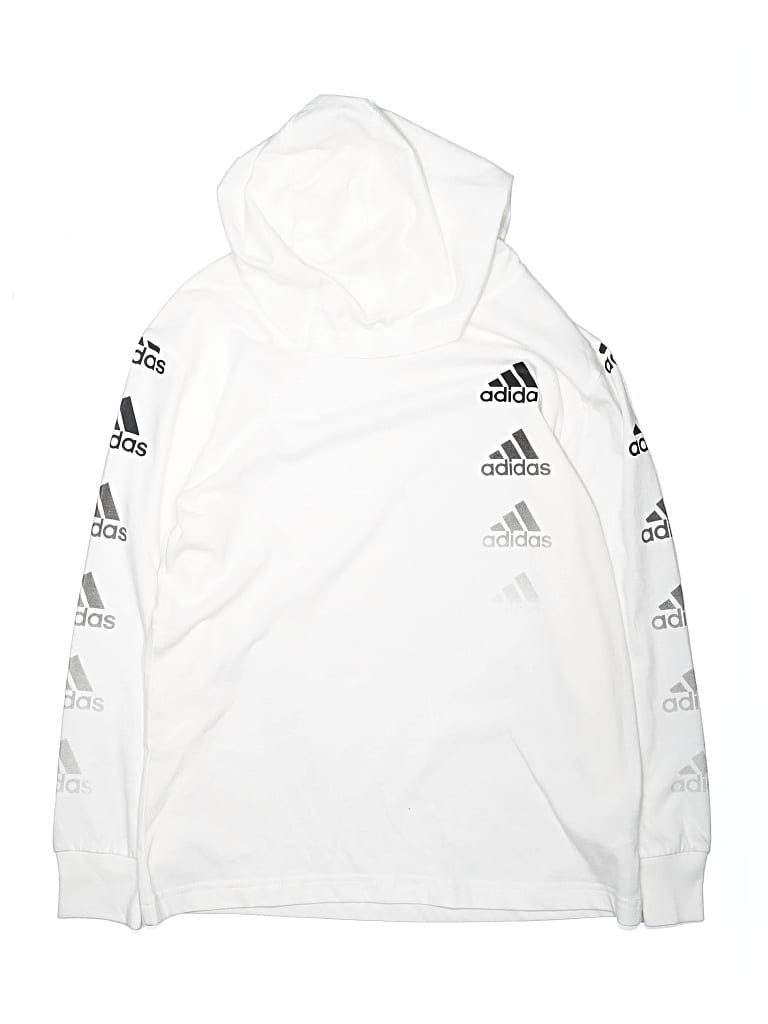 Pre-owned Adidas Originals Kids' Long Sleeve T-shirt In White