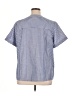 DAZY Stripes Blue Short Sleeve Blouse Size 1X - photo 2