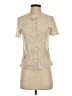 Evereve Ivory Short Sleeve Turtleneck Size S - photo 1
