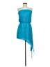 Mason 100% Silk Blue Cocktail Dress Size 8 - photo 1