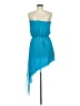 Mason 100% Silk Blue Cocktail Dress Size 8 - photo 2
