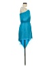 Mason 100% Silk Blue Cocktail Dress Size 8 - photo 4