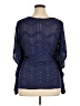 Cache Blue Long Sleeve Blouse Size XL - photo 2
