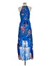 Parker Print Blue Cocktail Dress Size 6 - photo 2